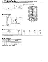 Datasheet HD74LS640 manufacturer Hitachi